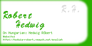 robert hedwig business card